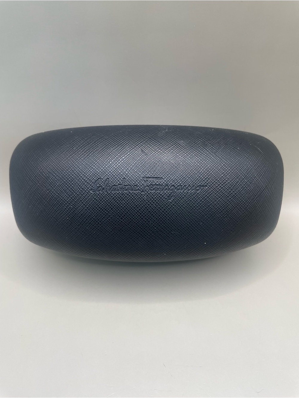 Salvatore Ferragamo Hard ClamShell Sunglasses Eye Glasses Case Black 6”